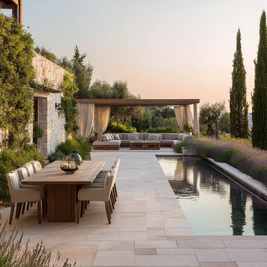 Outdoor therapeutic space at CPT Rehab facility in Ceres, California